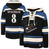 Alexander Ovechkin Washington Capitals '47 Player Name & Number Lacer Pullover Hoodie Black
