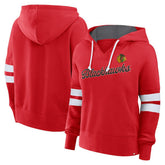 Chicago Blackhawks Fanatics Women's Oversized Seize Pullover Hoodie Red