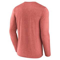 New Jersey Devils - Fanatics Transition Long Sleeve T-Shirt Heather Red