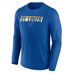 St. Louis Blues - Fanatics Transition Long Sleeve T-Shirt Heather Blue