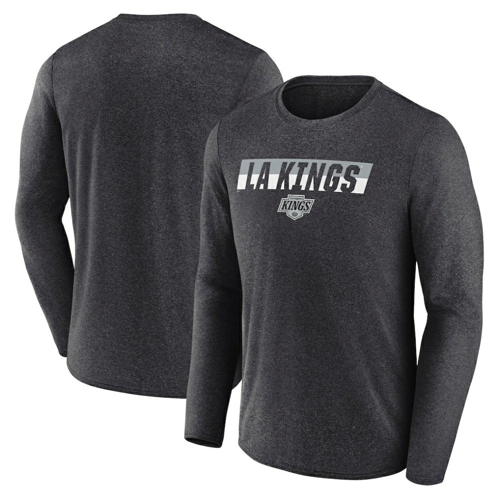 Los Angeles Kings - Fanatics Transition Long Sleeve T-Shirt Heather Charcoal