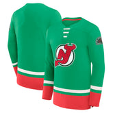 New Jersey Devils - Fanatics Vintage High Point Long Sleeve T-Shirt Green