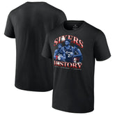 NBA - Joel Embiid Philadelphia 76ers History T-Shirt - Black