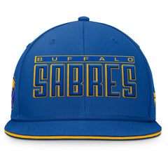 Buffalo Sabres - Fanatics Fundamental Gino Stack Snapback Hat Royal