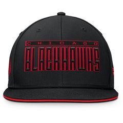 Chicago Blackhawks Fanatics Fundamental Gino Stack Snapback Hat Black