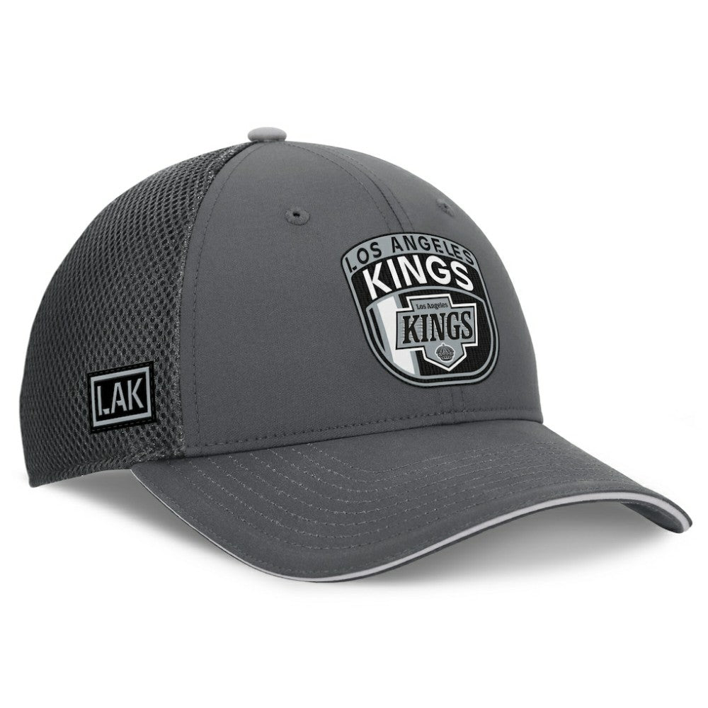 Los Angeles Kings - Fanatics Authentic Pro Home Ice Trucker Adjustable Hat Gray