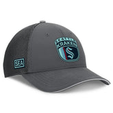 Seattle Kraken Fanatics Authentic Pro Home Ice Trucker Adjustable Hat Gray