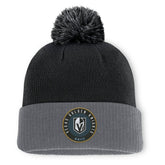 Vegas Golden Knights Fanatics Aspyn Cuffed Knit Hat with Pom Black