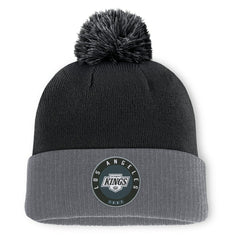 Los Angeles Kings - Fanatics Aspyn Cuffed Knit Hat with Pom Black