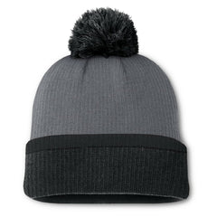 Boston Bruins Fanatics Women's Cuffed Knit Hat with Pom Charcoal