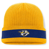Nashville Predators - Fanatics Blueliner Cuffed Knit Hat Gold