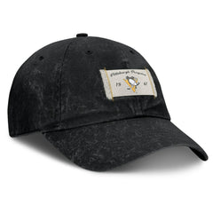 Pittsburgh Penguins Fanatics Women's Heritage Away Game Adjustable Hat Black
