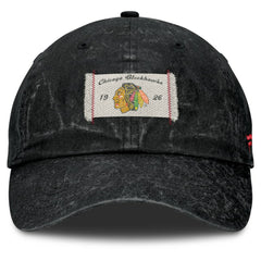 Chicago Blackhawks Fanatics Women's Heritage Away Game Adjustable Hat Black