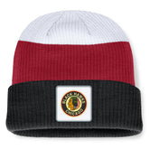 Chicago Blackhawks Fanatics Heritage Showboat Color-Block Cuffed Knit Hat Black/Red