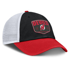 New Jersey Devils - Fanatics Fundamental One-Time Trucker Adjustable Hat Black