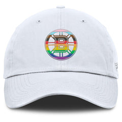 Boston Bruins Fanatics PRIDE Adjustable Hat White