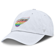 Detroit Red Wings - Fanatics PRIDE Adjustable Hat White