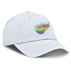Detroit Red Wings - Fanatics PRIDE Adjustable Hat White