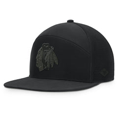 Chicago Blackhawks Fanatics Front Office Adjustable Hat Black