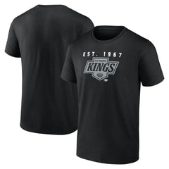 Los Angeles Kings - Logo Athletic Coordinate T-Shirt Black