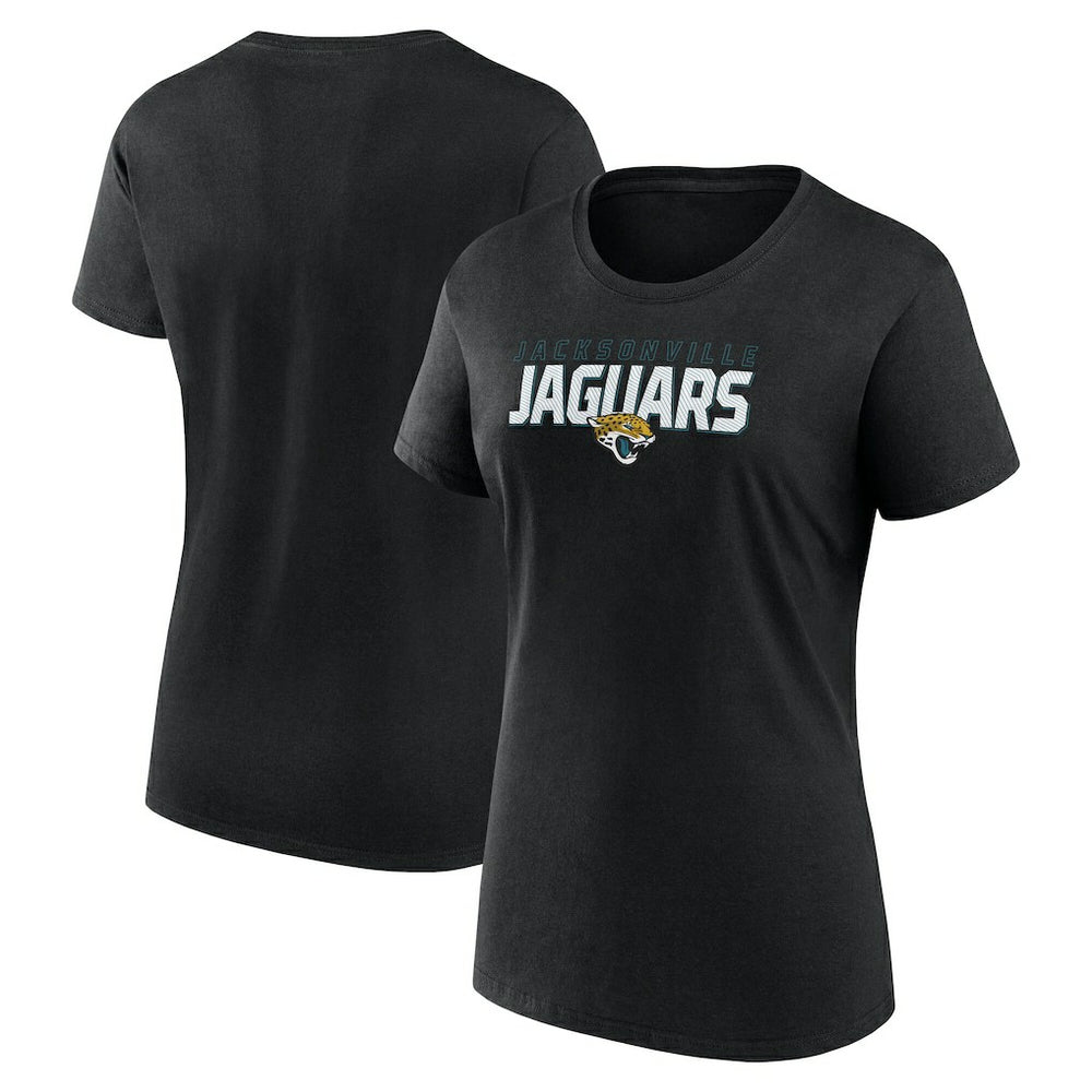 Jacksonville Jaguars Logo Athletic Women's Lean T-Shirt Black - NFL