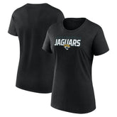 Jacksonville Jaguars Logo Athletic Women's Lean T-Shirt Black - NFL