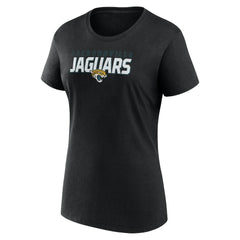 Jacksonville Jaguars Logo Athletic Women's Lean T-Shirt Black - NFL