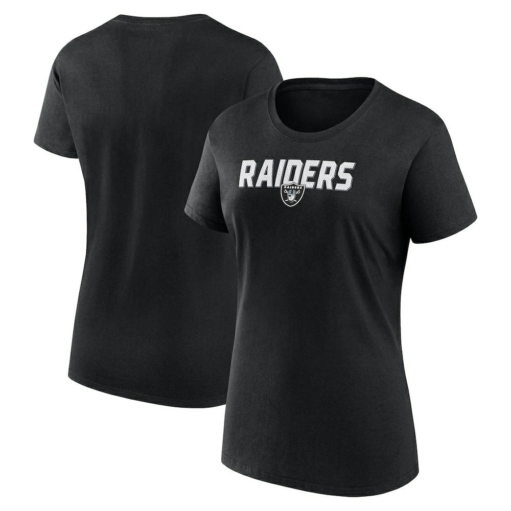 Las Vegas Raiders Logo Athletic Women's Lean T-Shirt Black - NFL