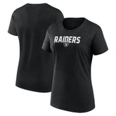 Las Vegas Raiders Logo Athletic Women's Lean T-Shirt Black - NFL