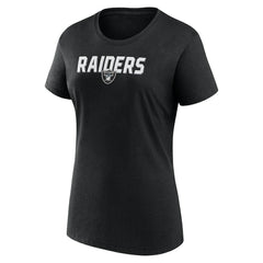 Las Vegas Raiders Logo Athletic Women's Lean T-Shirt Black - NFL