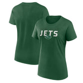 New York Jets Logo Athletic Women's Lean T-Shirt Green - NFL