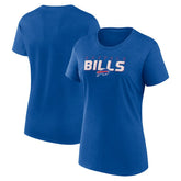 Buffalo Bills Logo Athletic Women's Lean T-Shirt Royal - NFL