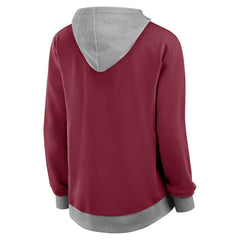 Washington Commanders Logo Athletic Women's Hit It French Terry Full-Zip Hoodie Burgundy - NFL
