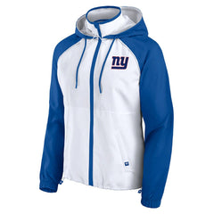 New York Giants Women's Full-Zip Anorak Hoodie Jacket White - Fanatics