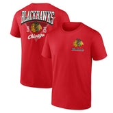 Chicago Blackhawks Logo Athletic Never Over T-Shirt Red
