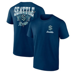 Seattle Kraken Logo Athletic Never Over T-Shirt Navy