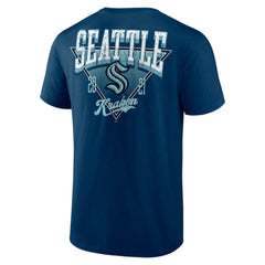 Seattle Kraken Logo Athletic Never Over T-Shirt Navy