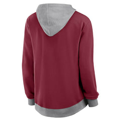 Colorado Avalanche - Logo Athletic Women's Hit It French Terry Full-Zip Hoodie Burgundy