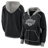 Los Angeles Kings - Logo Athletic Women's Hit It French Terry Full-Zip Hoodie Black