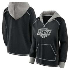 Los Angeles Kings - Logo Athletic Women's Hit It French Terry Full-Zip Hoodie Black