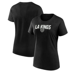 Los Angeles Kings - Logo Athletic Women's Launch Scoop Neck T-Shirt Black