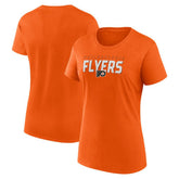 Philadelphia Flyers - Logo Athletic Women's Launch Scoop Neck T-Shirt Orange