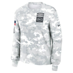 New York Jets Women's 2024 Salute To Service Dri-FIT Long Sleeve T-Shirt Arctic Camo - Nike