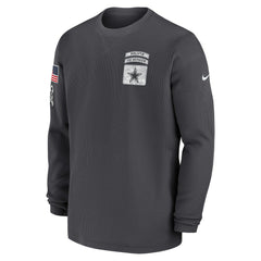 Dallas Cowboys 2024 Salute To Service Long Sleeve T-Shirt Anthracite - Nike