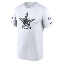 Dallas Cowboys 2024 Salute To Service Legend Performance T-Shirt White - Nike