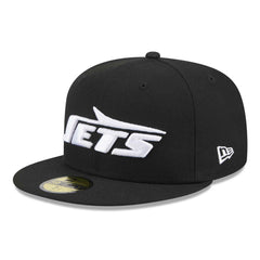 New York Jets New Era Omaha 59FIFTY Fitted Hat Black - NFL