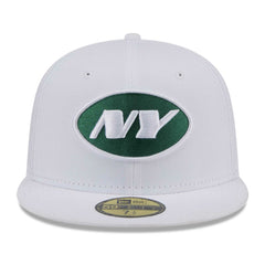 New York Jets New Era Omaha 59FIFTY Fitted Hat White - NFL