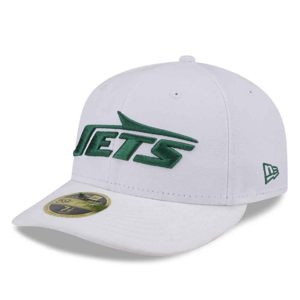 New York Jets New Era Wordmark Omaha Low Profile 59FIFTY Fitted Hat White - NFL