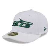 New York Jets New Era Wordmark Omaha Low Profile 59FIFTY Fitted Hat White - NFL