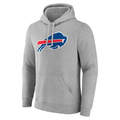 Josh Allen Buffalo Bills Icon Player Name & Number Pullover Hoodie Gray - NFL